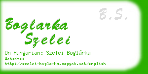 boglarka szelei business card